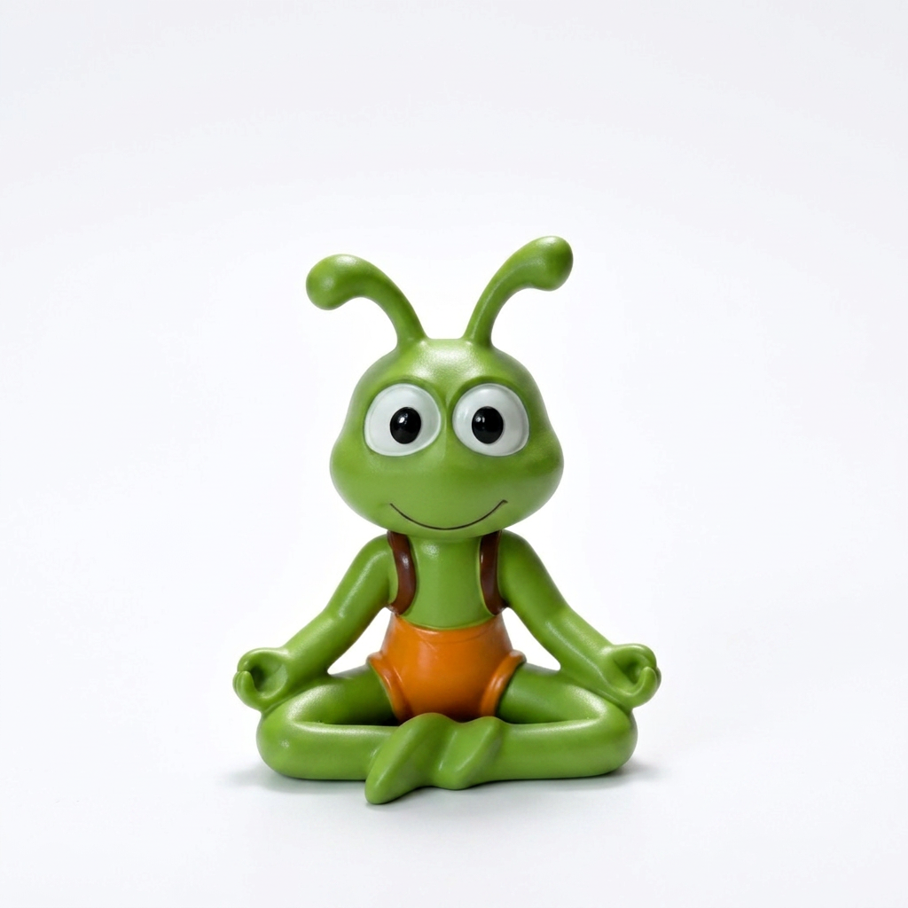Cartoon Ant Figurine Desk Decor- Meditating Ants -Home Office Desk Decoration