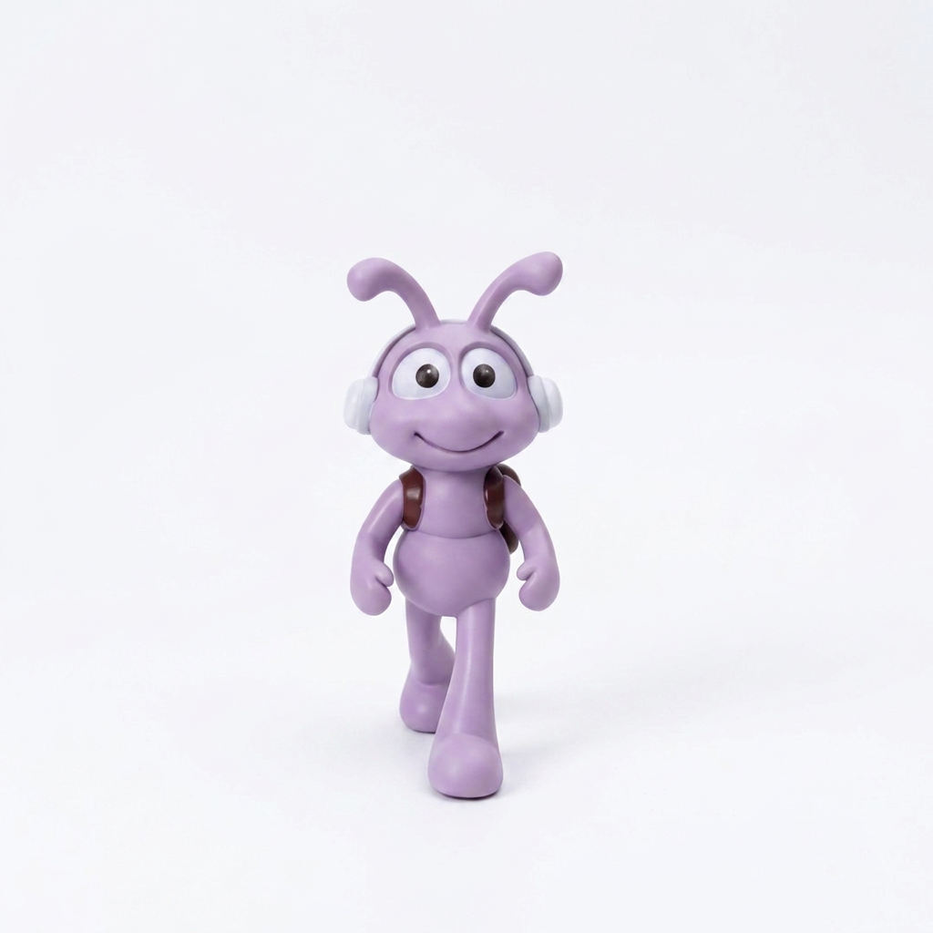 Cartoon Ant Figurine Desk Decor- Musical Strolling Ants-Home Office Desk