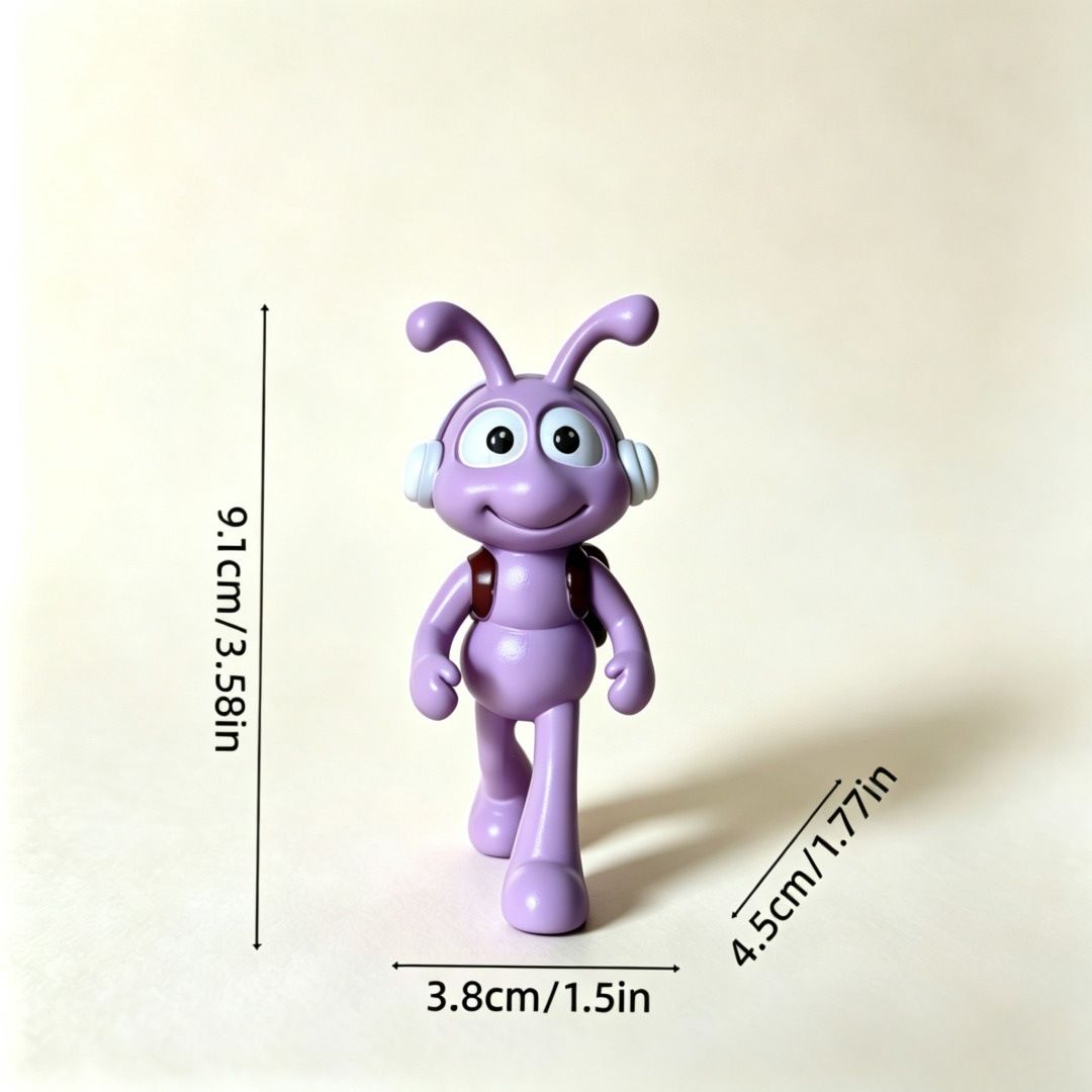 Cartoon Ant Figurine Desk Decor- Musical Strolling Ants-Home Office Desk view 8