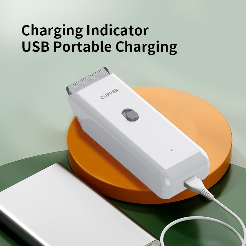 White Portable Pet Grooming Clipper for Dogs and Cats - IPX7 Waterproof USB view 4