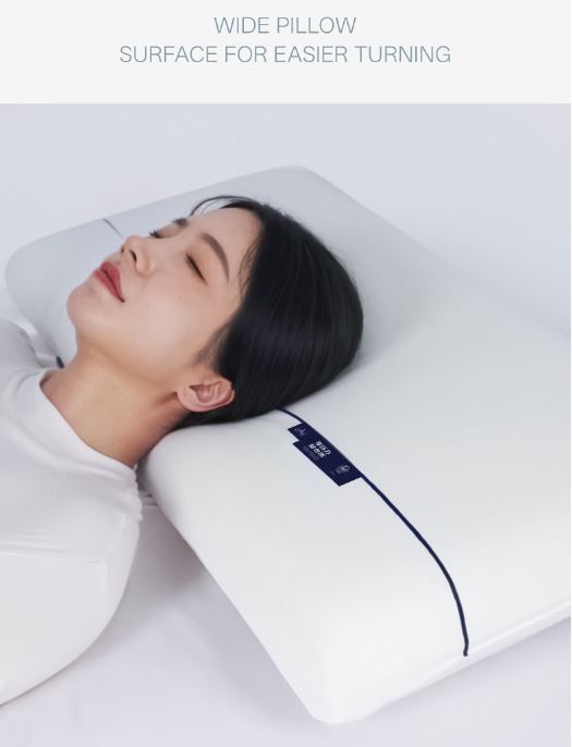 White Deep Sleep Slow Rebound Memory Foam Pillow with Washable Cover and view 3