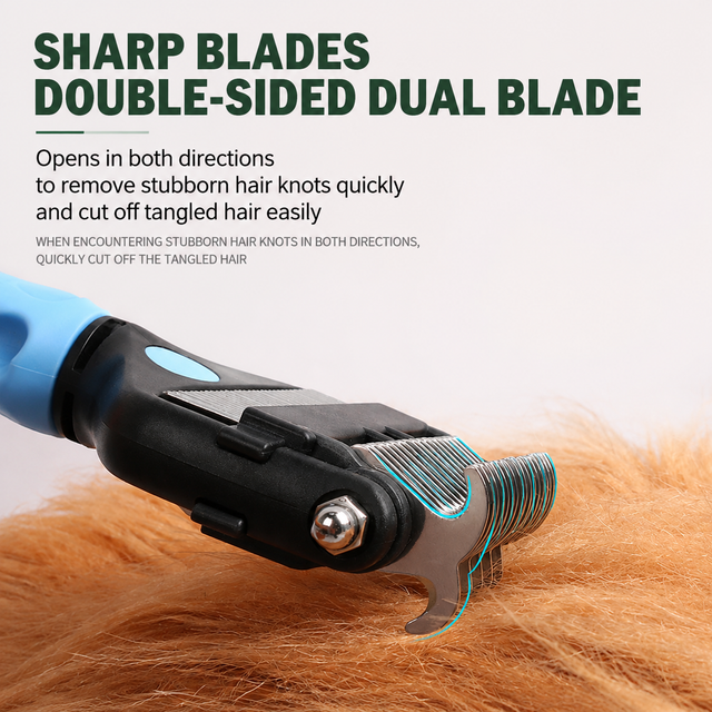 Green Dual Sided Pet Knot Cutter for Dogs & Cats - 17 view 3