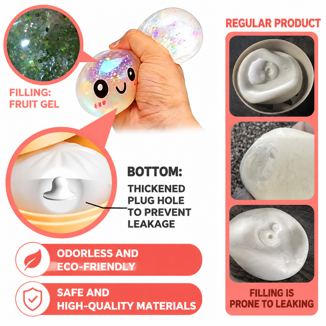 Realistic Steamed Bun Squishy Stress Relief Toy with Steamer Basket - Red view 6