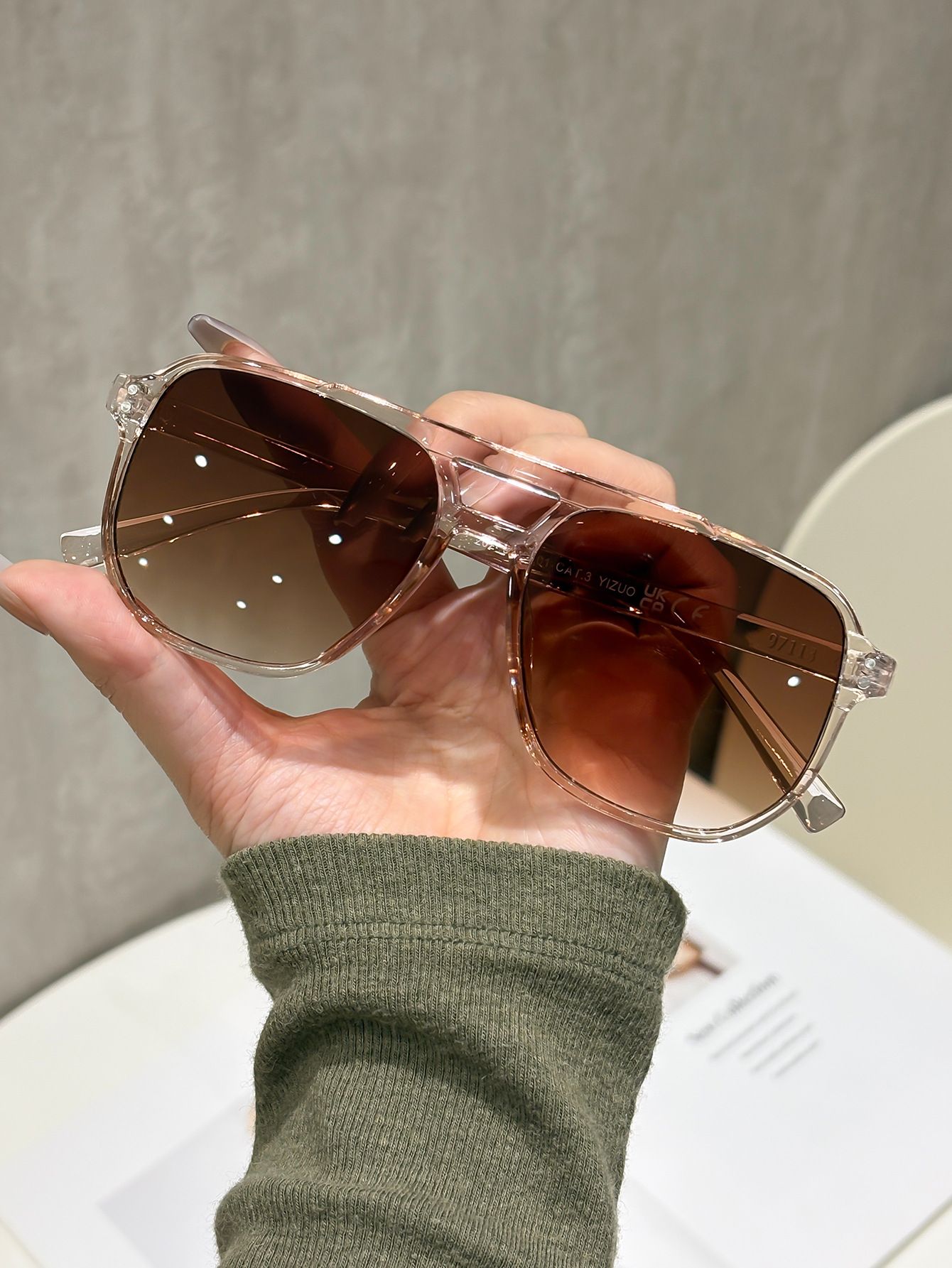4 Pairs Y2K Style Aviator Sunglasses Set for Men and Women - UV400 Protection view 4
