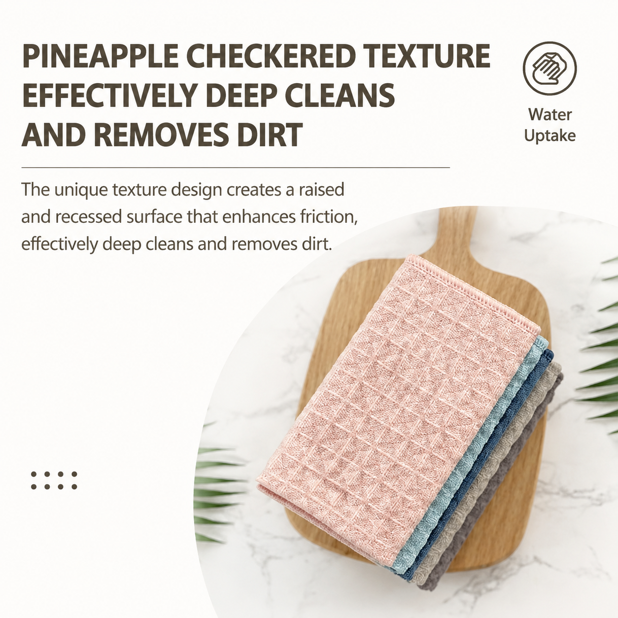 10 Pack Microfibre Waffle Cleaning Rag Set - Super Absorbent Durable Kitchen view 3
