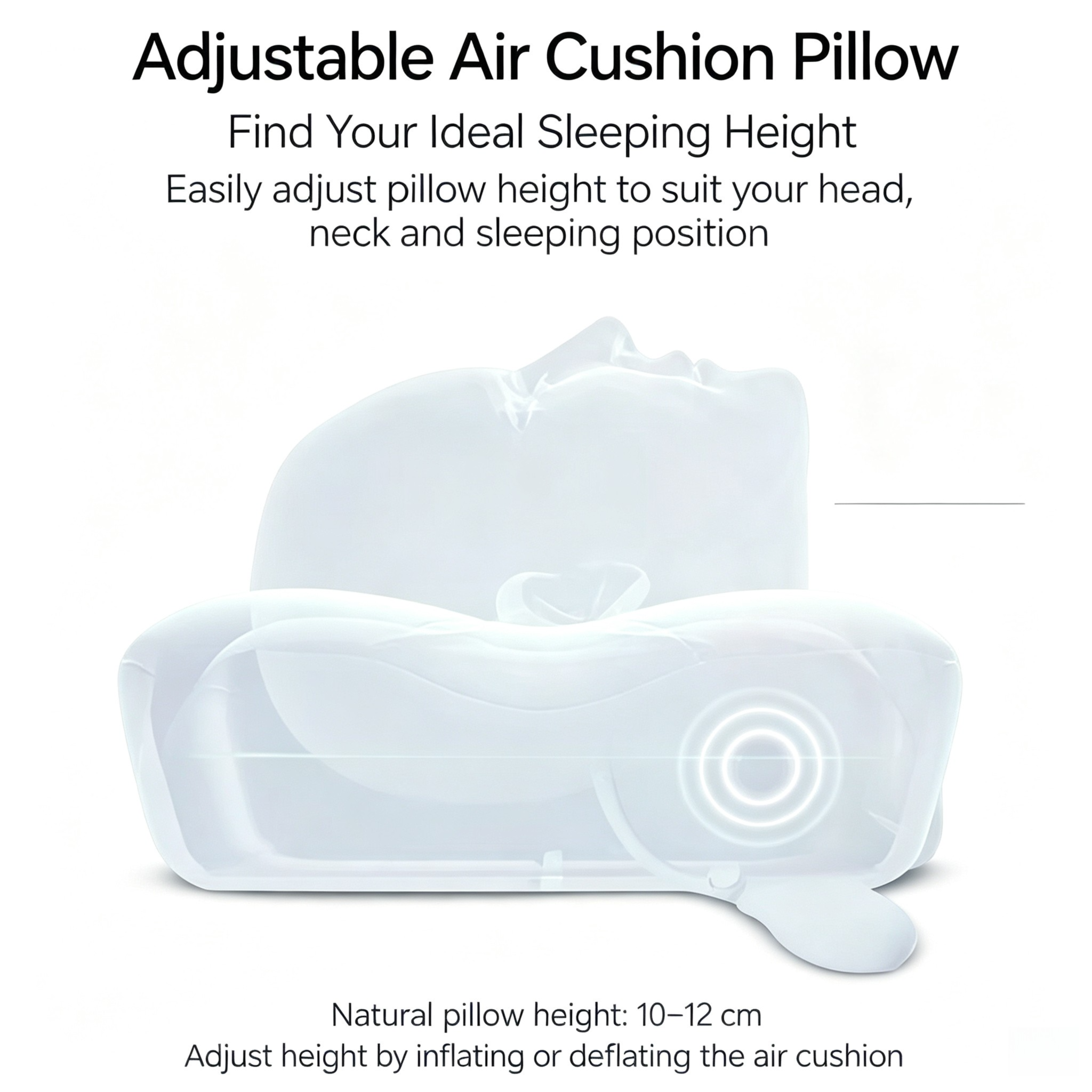 Grey Airbag Adjustable Cervical Neck Support Pillow - All Reason High view 4