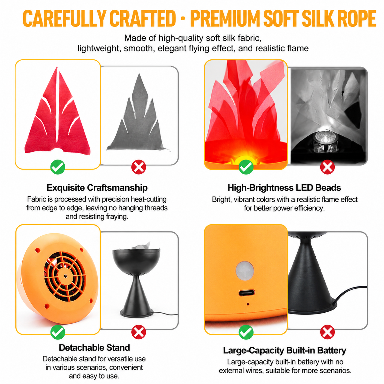 Style-2 LED Halloween Pumpkin Lantern and Simulated Silk Flame Blowing Light view 3