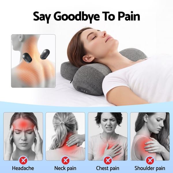 3 in 1 Electric Cervical Neck Massager Pillow (Airbag Traction + Heat Compress view 8