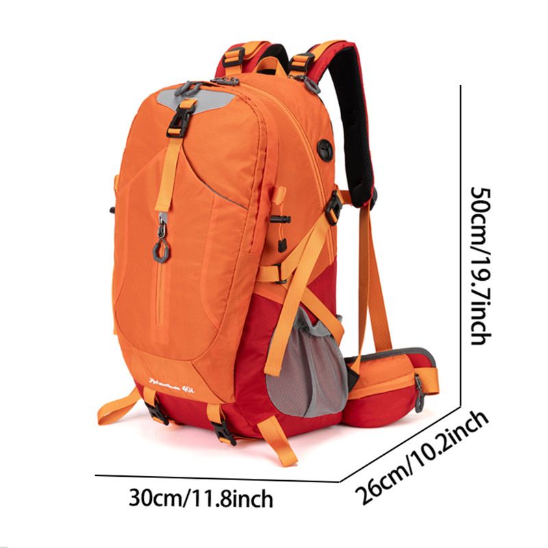 40L Grey Lightweight Outdoor Hiking Backpack with Rain Cover view 8