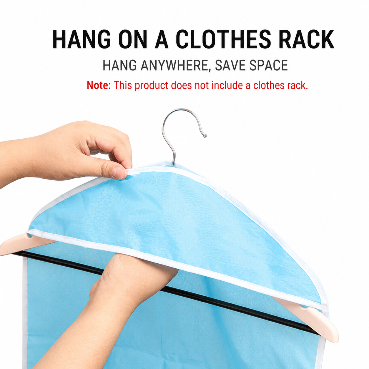 4 Pack Pink Hanging Closet Organizer view 2