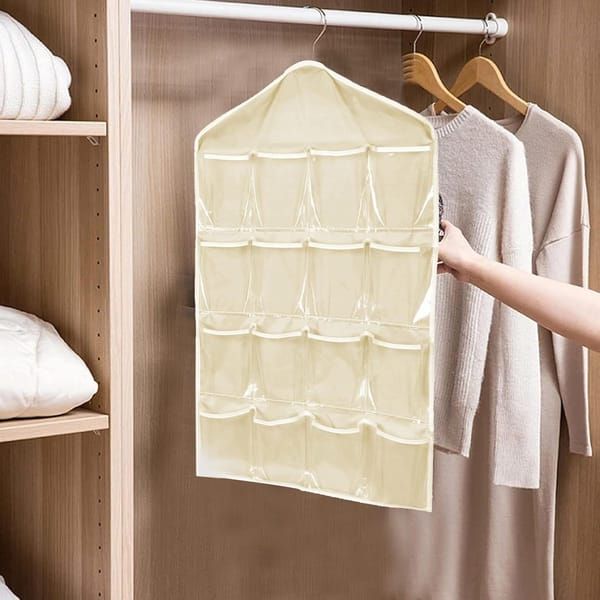 4 Pack Green Hanging Closet Organizer view 2