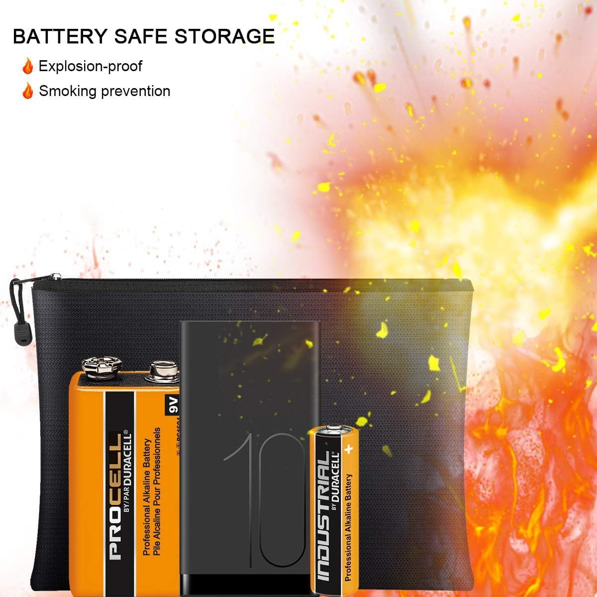 Fireproof Document Zipper Bag (20.5 X 13.5CM) - Waterproof & Heat Resistant view 6