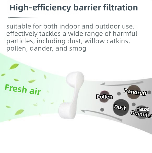 30pcs White Invisible Sponge Nasal Filters with 3 Storage Cases- Dust Pollen view 4