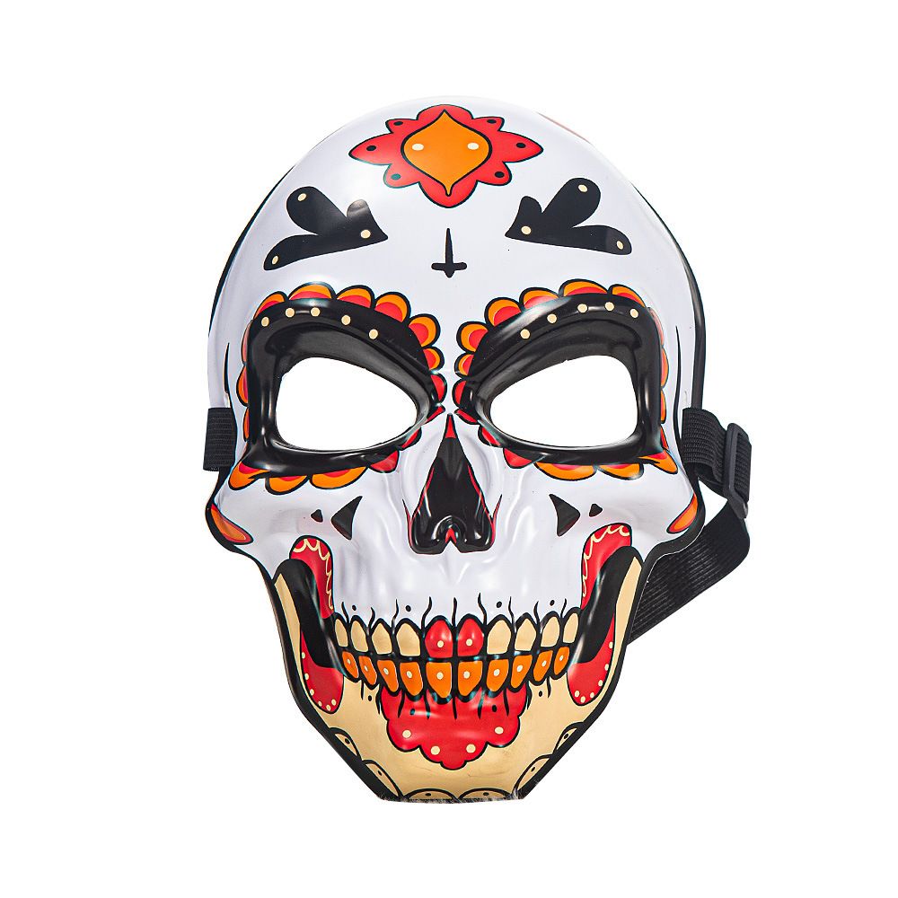 Day of the Dead Sugar Skull Mask - Mexican Dia de los Muertos Painted Skull — image 1