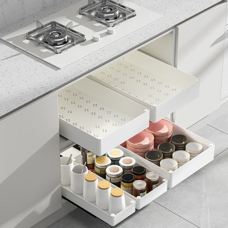 3 Pieces Black Extended Pull Out Cabinet Organizer Set (Small + Medium + Large view 4