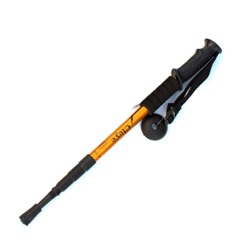 2 Pack Gold Outdoor Aluminum Alloy Telescopic Trekking Pole (55 to 110CM) — image 1