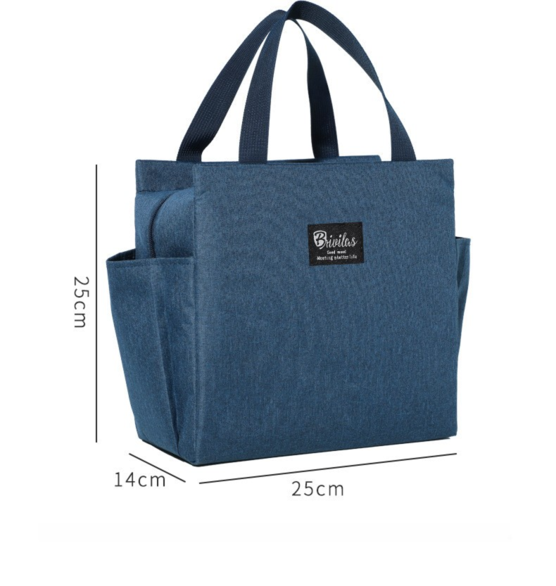 2 Packs Pink Portable Oxford Cloth Insulated Lunch Bag (25 x 25 x14CM) - Large view 6
