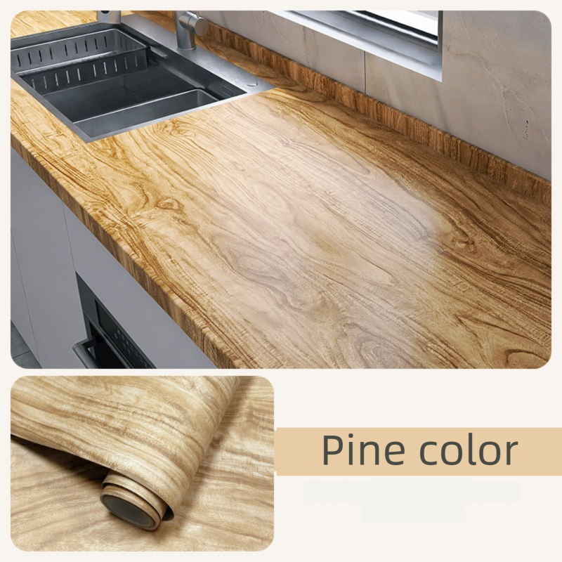 Self-Adhesive Wood Grain Contact Paper (0.6 X 5 M Pine Color) - Waterproof