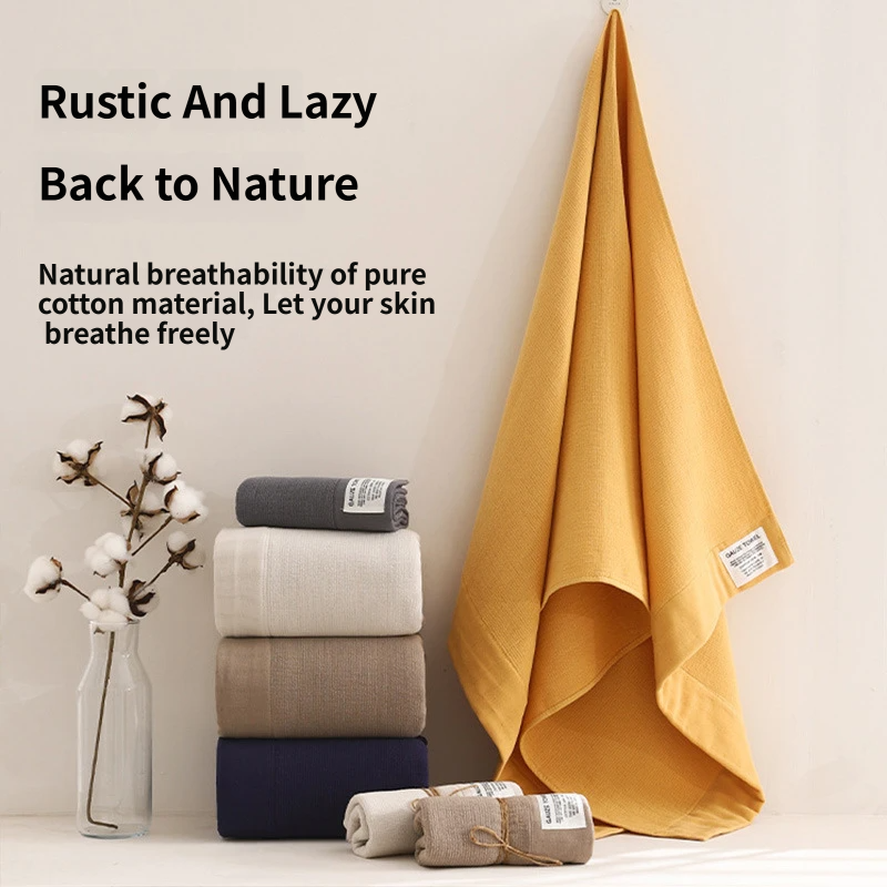 3-Piece Navy Blue 100% Pure Combed Cotton Towel & Bath Towel Set - Ultra Soft view 5
