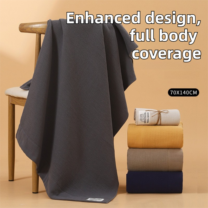 3-Piece Light Grey 100% Pure Combed Cotton Towel & Bath Towel Set - Ultra Soft view 4