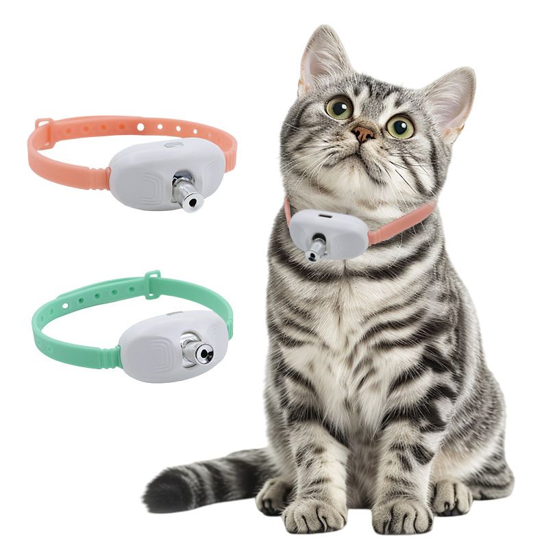 Pink Self-Teasing Laser Cat Collar - USB Rechargeable Pet Toy - Adjustable view 7