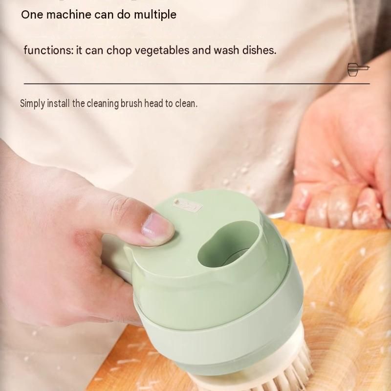 Green Multifunctional Electric Handheld Food Processor - ABS and PP with 201 view 6
