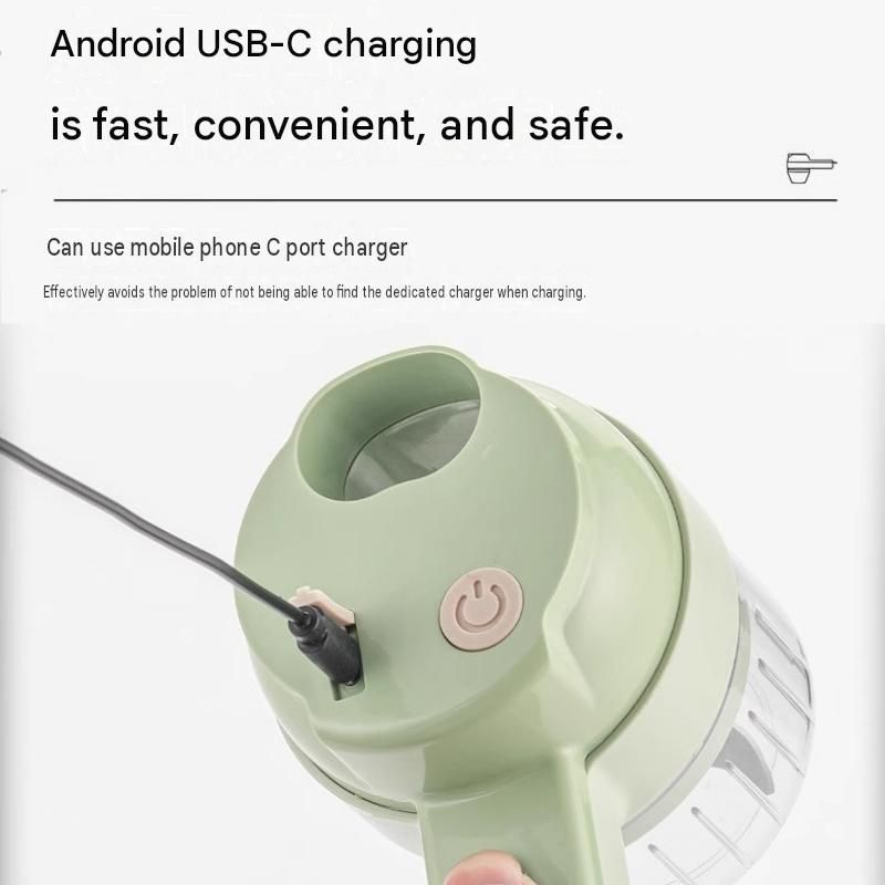 Green Multifunctional Electric Handheld Food Processor - ABS and PP with 201 view 8