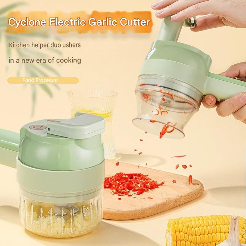 Seasoning Preparation and Storage Set-Green Electric Handheld Food Processor view 2