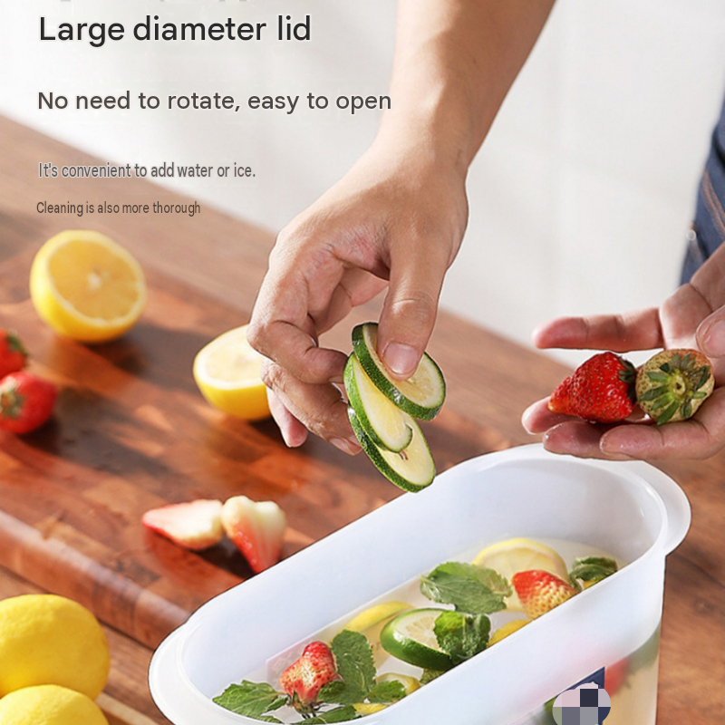 White 3.5L Large Capacity Refrigerator-Friendly Drink Dispenser with Leakproof view 5