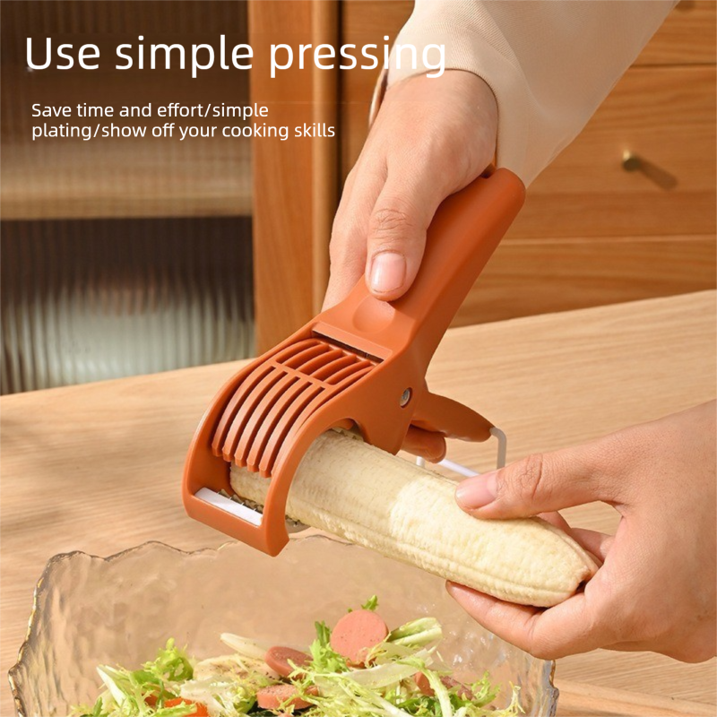 Green Multifunctional Fruit and Vegetable Slicer - Stainless Steel Blades view 3
