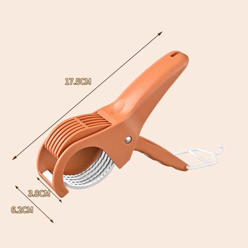 Red Multifunctional Fruit and Vegetable Slicer - Stainless Steel Blades view 10