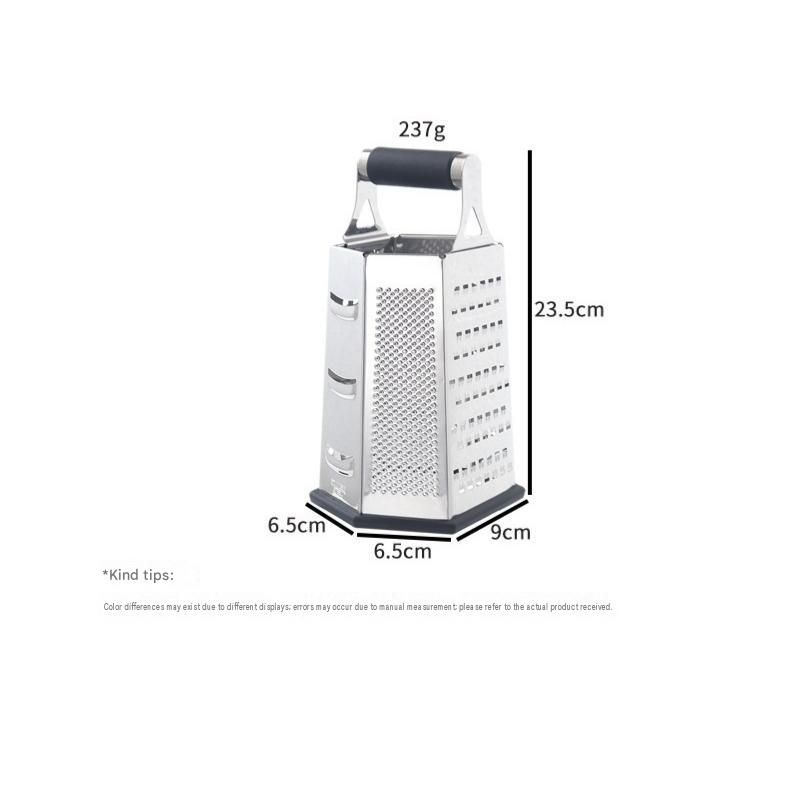 Multifunctional Six-Sided Box Vertical grater- TPR-sleeved handle - Stainless view 10