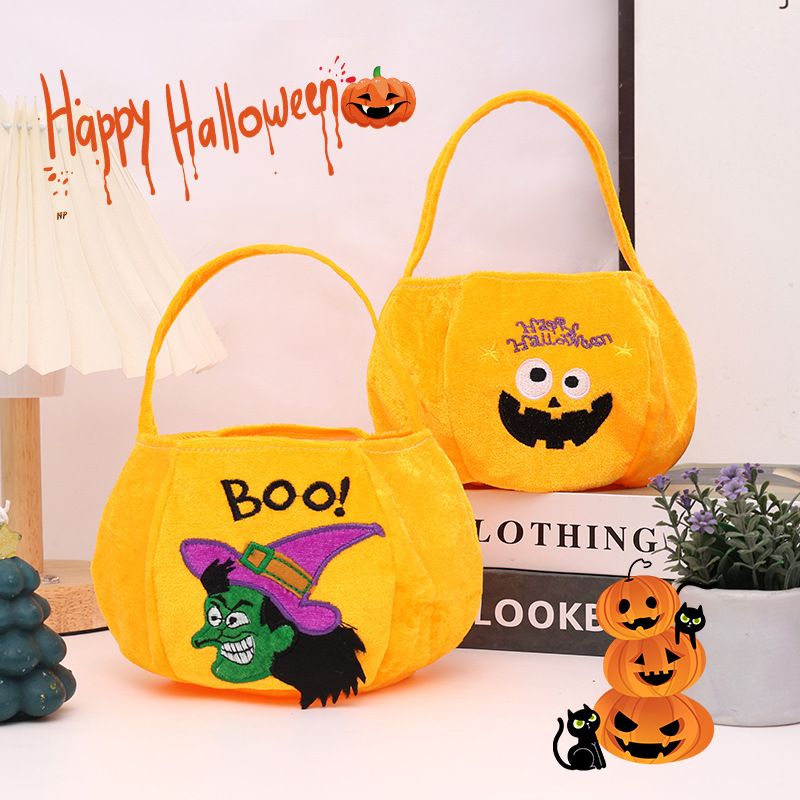 Bat-shaped black bag - Plush Halloween Trick or Treat Candy Bag - Polyester view 2