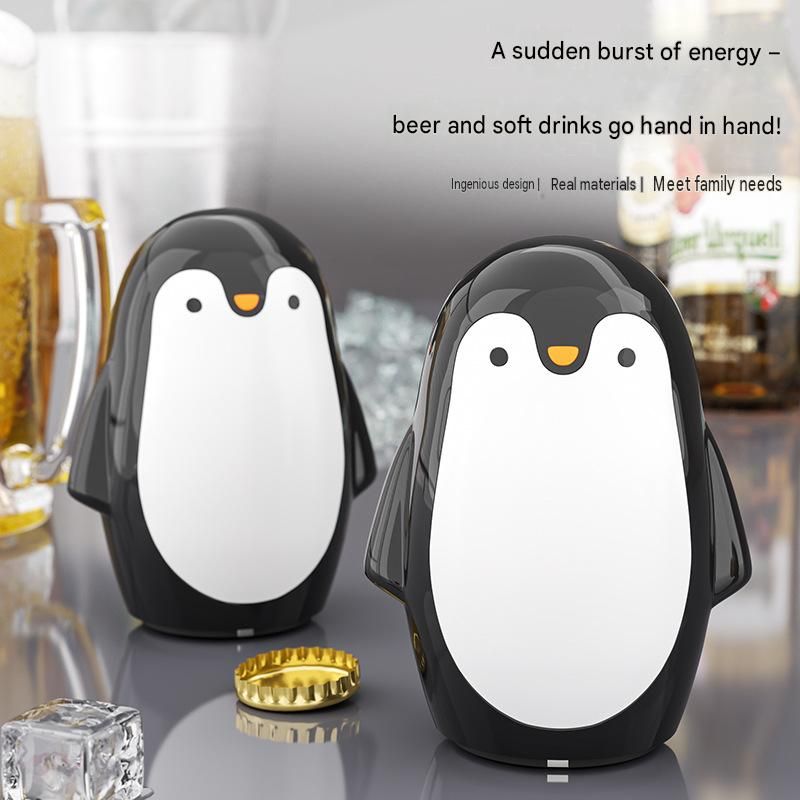 1 pcs Penguin-shaped design Bottle Opener - Stainless Steel and Plastic view 5