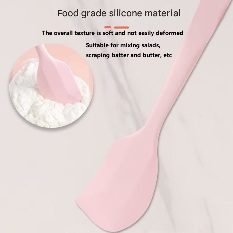 Pink Small size One-Piece Silicone Spatula with Metal Core - Heat Resistant to view 3