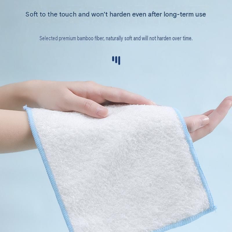 10-pcs 16*18cm Bamboo Fiber Kitchen Dishcloth - Non-Stick Oil Resistant view 5