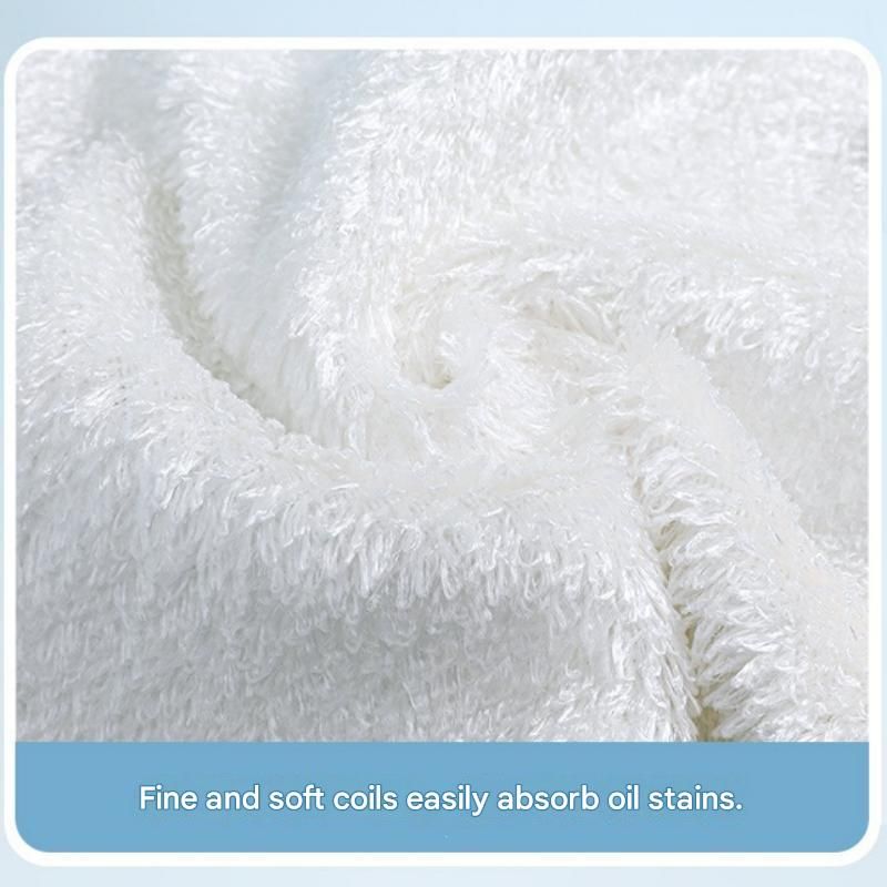 5-pcs 18*23cm Bamboo Fiber Kitchen Dishcloth - Non-Stick Oil Resistant view 6