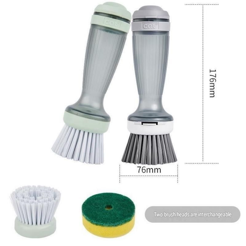 Grey Liquid Dispensing Kitchen Brush - 120ml Handle Reservoir view 8