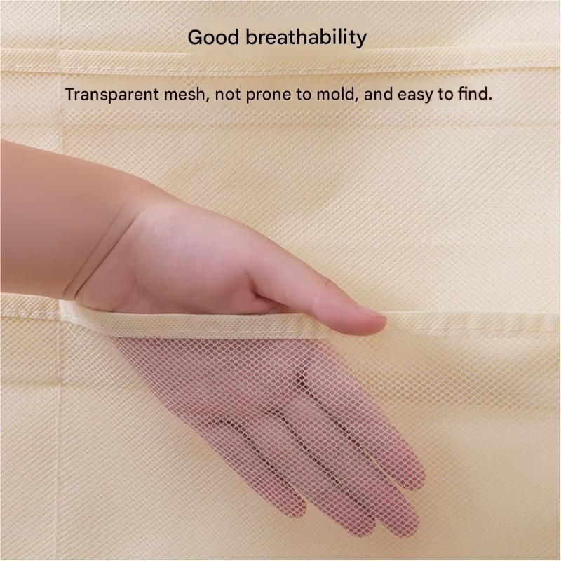 Grey Double-Sided Hanging Underwear Organizer（12 pockets on the front + 24 view 5