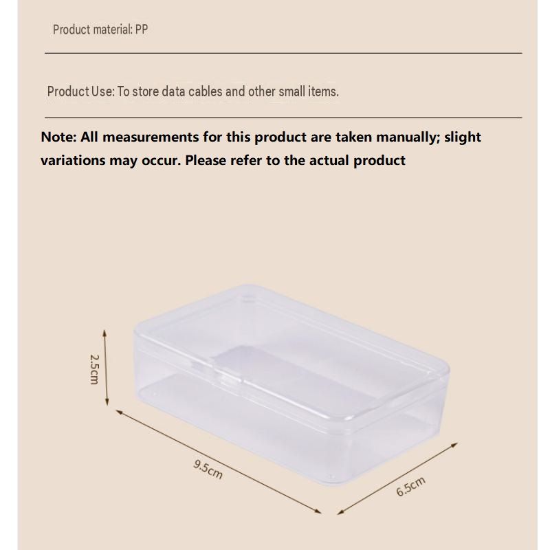 White Storage Box Set（Large storage box + 11 small inner boxes） - Transparent view 8