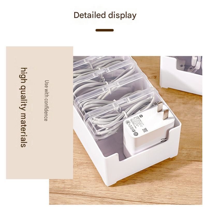 White Storage Box Set（Extra-large storage box + 22 small boxes） - Transparent view 6