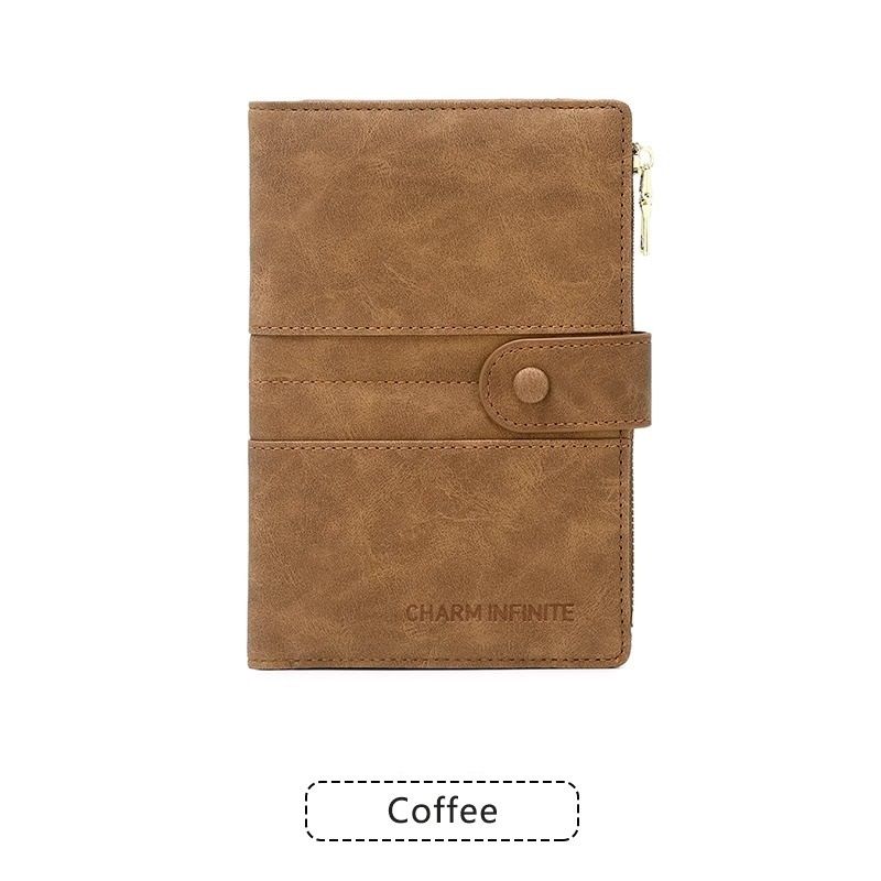 Coffee RFID-Protected Travel Passport Wallet - Slim Multi-Compartment — image 1