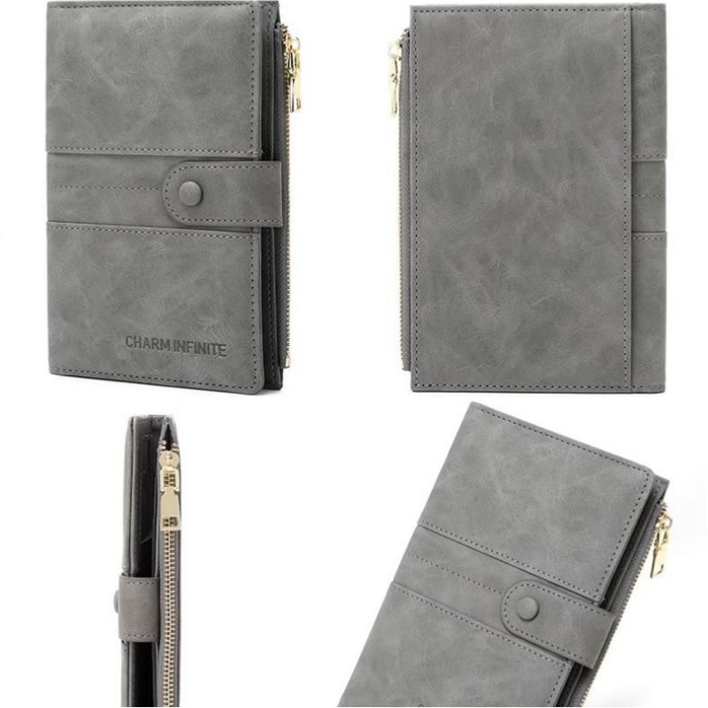 Coffee RFID-Protected Travel Passport Wallet - Slim Multi-Compartment view 8