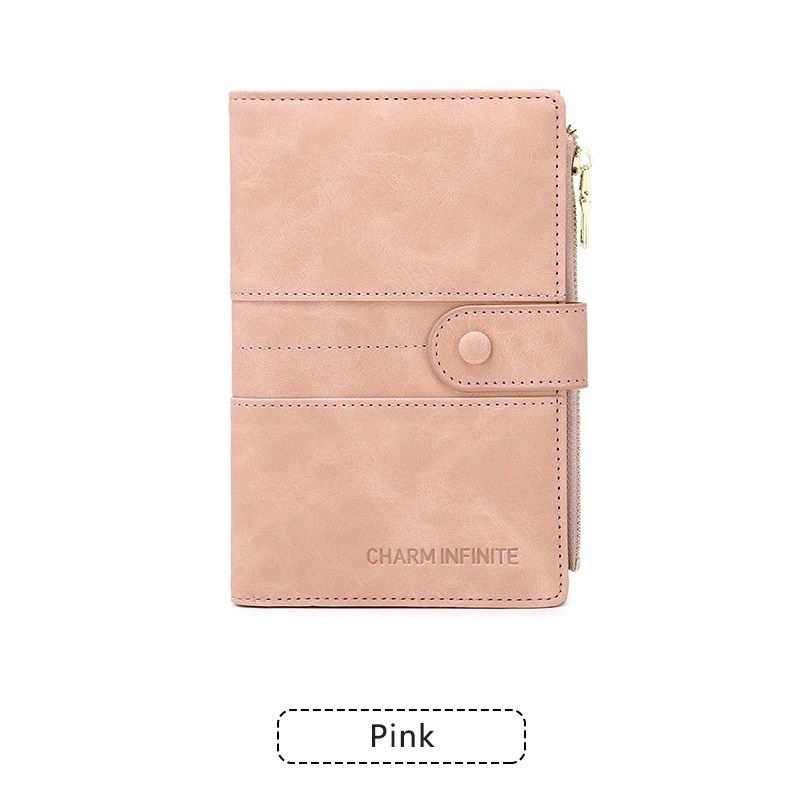 Pink RFID-Protected Travel Passport Wallet - Slim Multi-Compartment Organiser — image 1