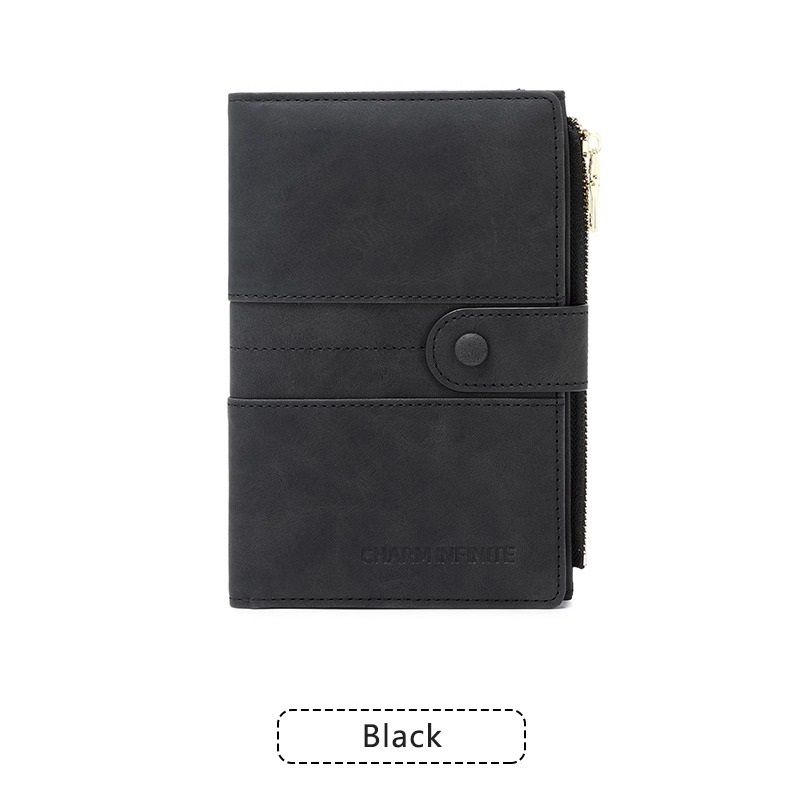 Black RFID-Protected Travel Passport Wallet - Slim Multi-Compartment Organiser — image 1