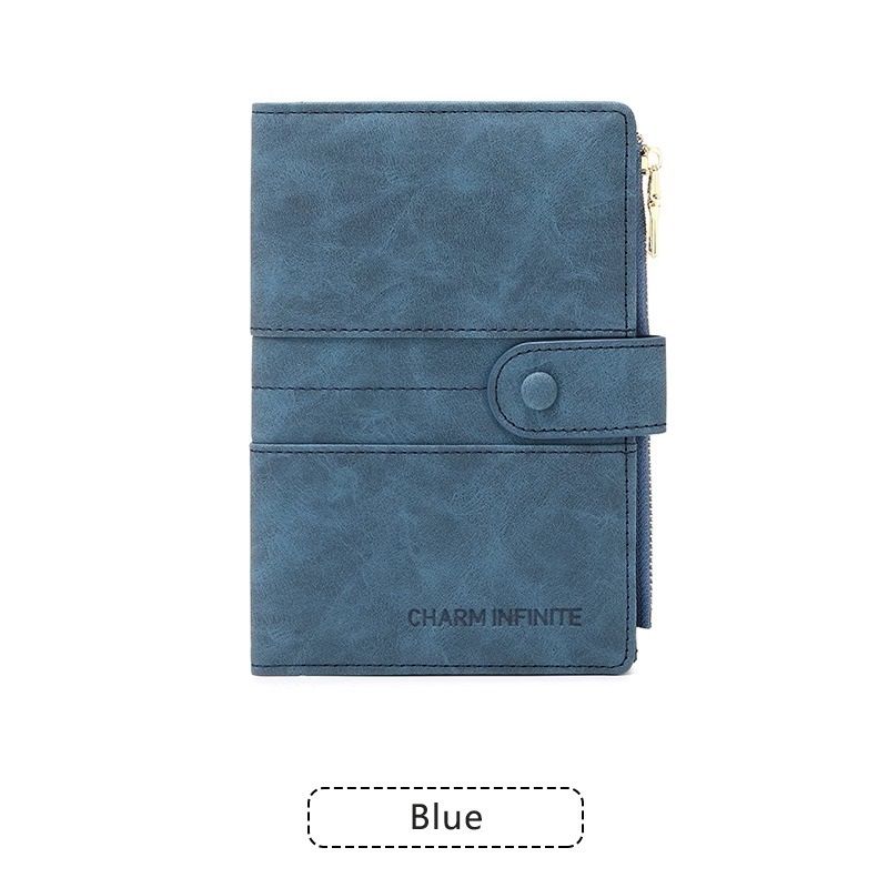 Blue RFID-Protected Travel Passport Wallet - Slim Multi-Compartment Organiser — image 1