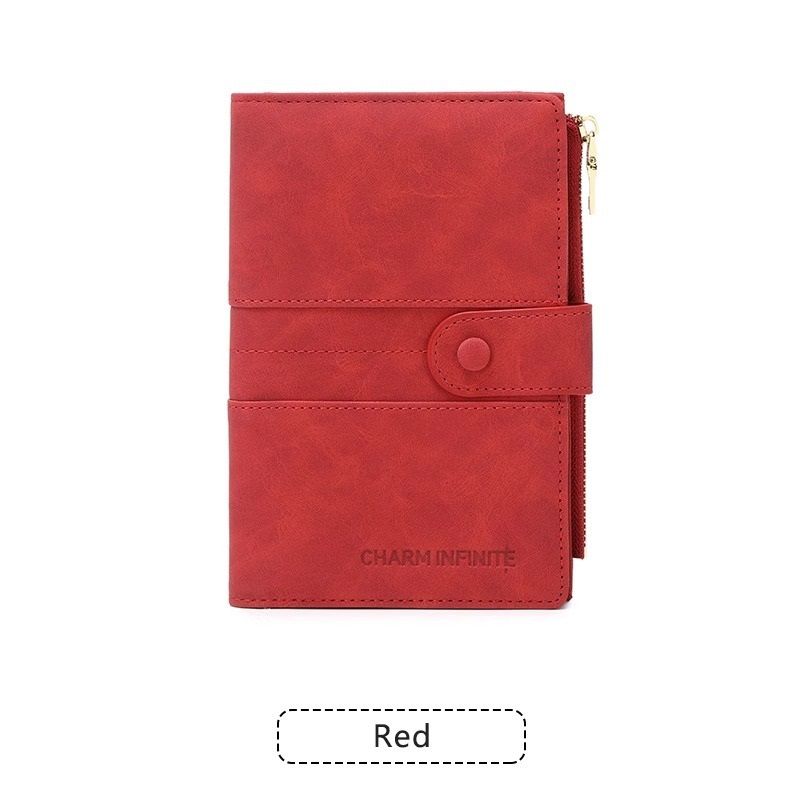 Red RFID-Protected Travel Passport Wallet - Slim Multi-Compartment Organiser — image 1