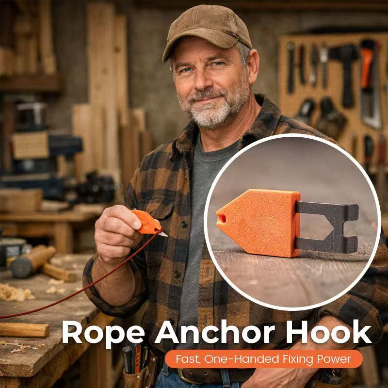 2-pack Rope Anchor Hook - Compact Multipurpose Cord Fixing Tool for Outdoor view 2
