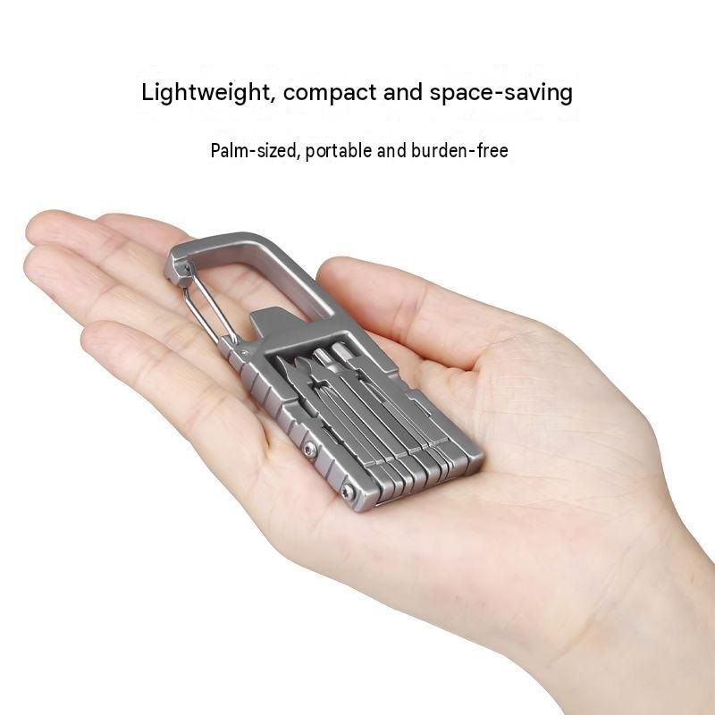 1-pack 13-in-1 Stainless Steel Multi Function Tool - SIM Card Ejector view 3