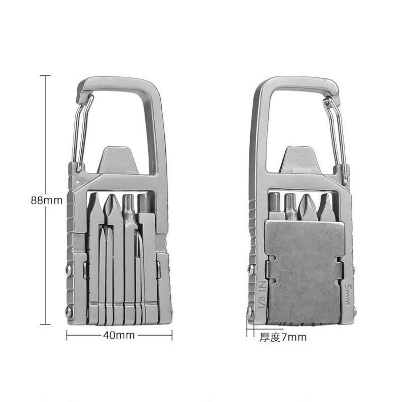 2-pack 13-in-1 Stainless Steel Multi Function Tool - SIM Card Ejector view 7